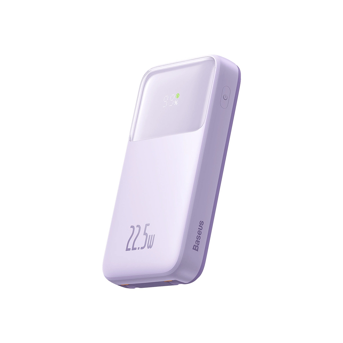 Baseus-Comet-Series-powerbank Baseus Comet Series 22.5W 20000mAh Dual Cable Digital Display Power Bank – Purple Color - Image 1