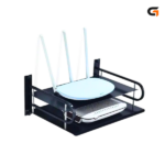 Metal Router Stand – Black