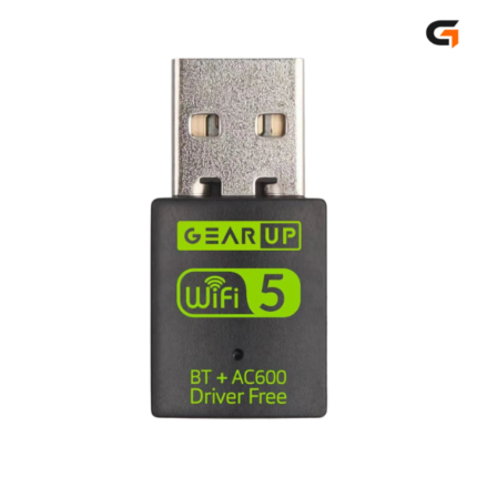 GearUP 600Mbps Dual Band WiFi + Bluetooth Adapter For Windows PC/Laptop